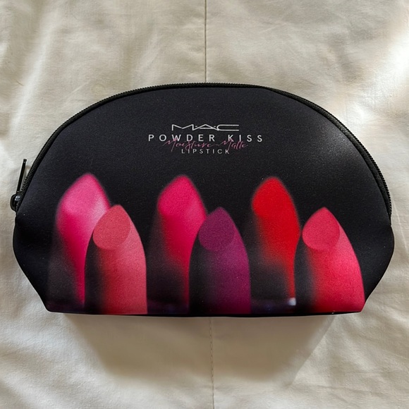 MAC Cosmetics Bags Mac Powder Kiss Lipstick Cosmetic Makeup Bag